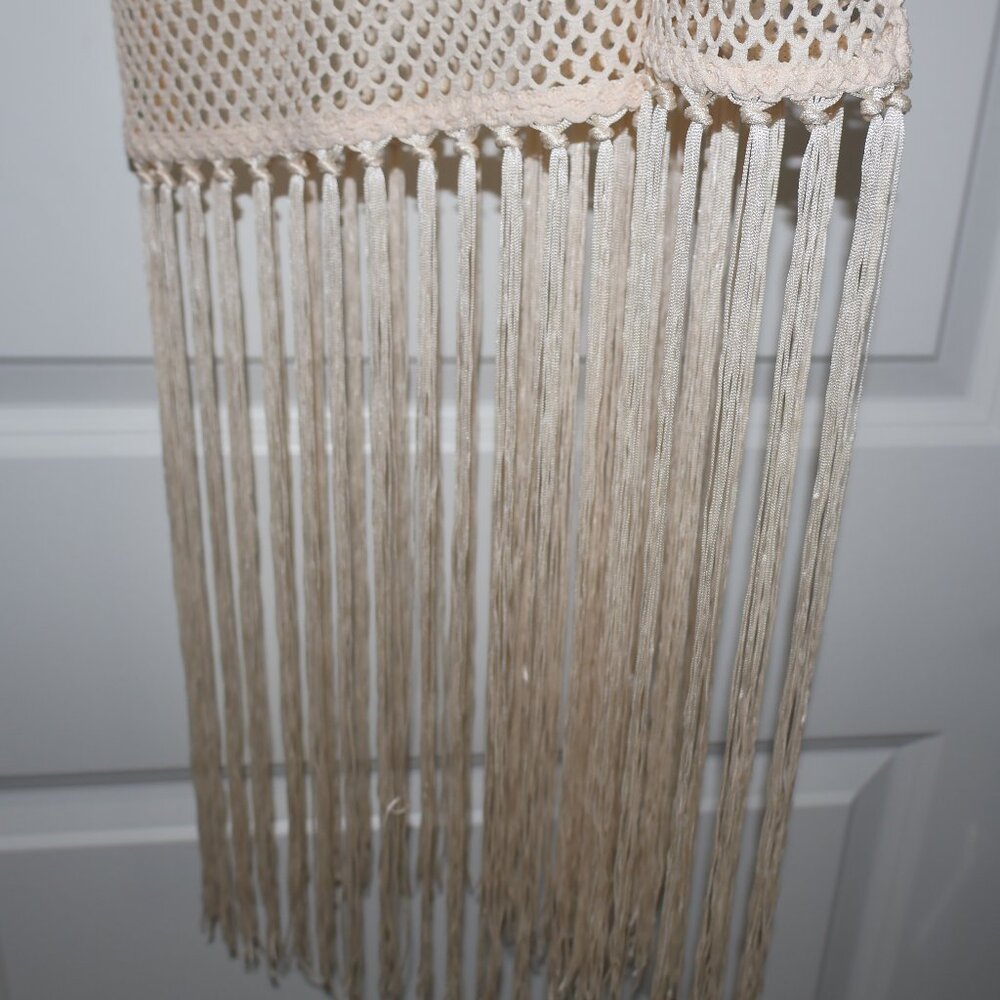 Wild Fable Cream Mesh Fringe Cover-Up Dress | Size S & L - Picture 8 of 10